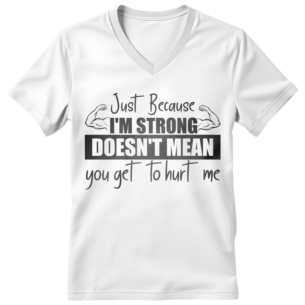 White V-Neck Short Sleeve Tee